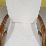 Fauteuil rotin 1960
