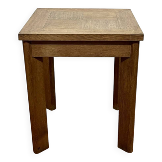 A5-853 1940s Art Deco Oak Pedestal Table