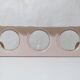 vintage powder pink enamelled steel plant stand