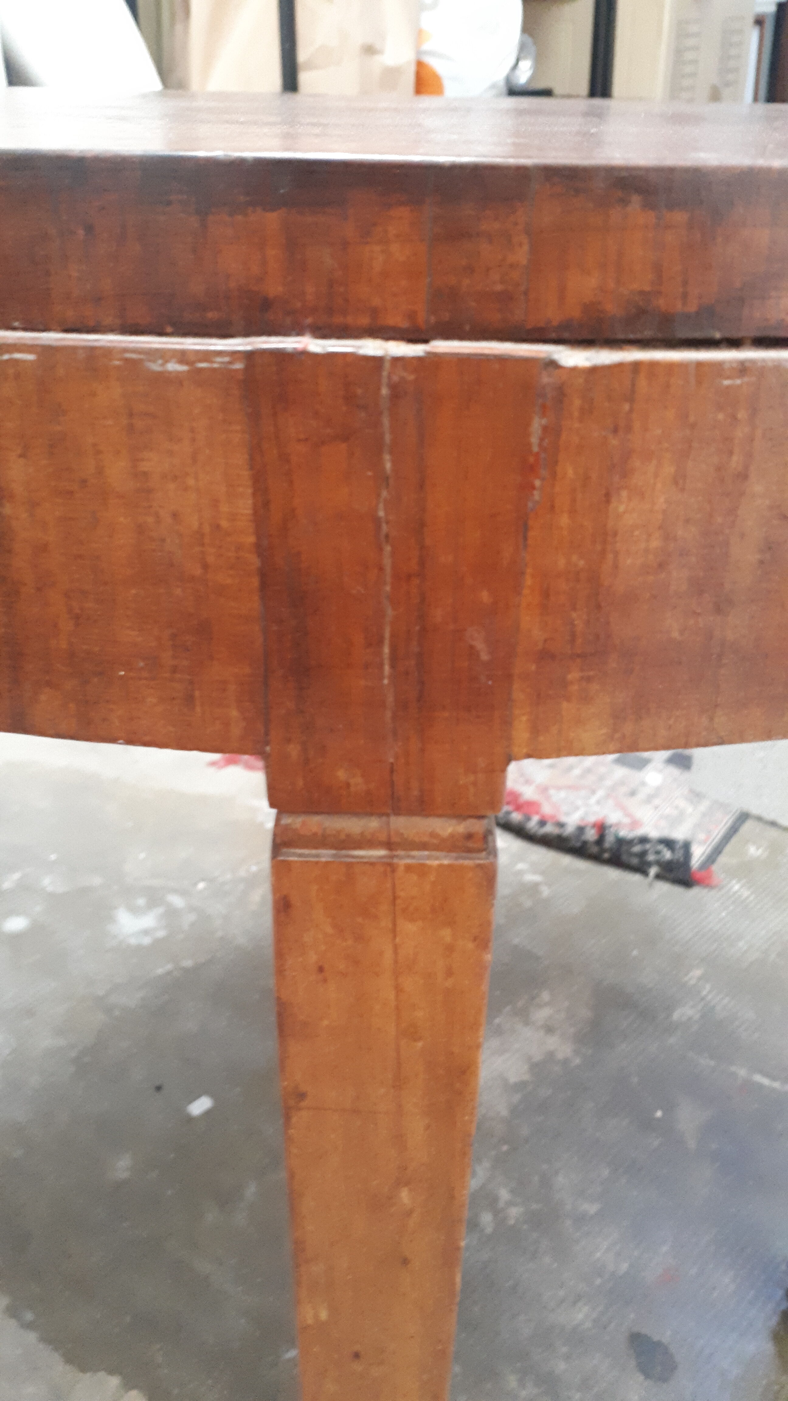 1930 art deco wood marquee pedestal table