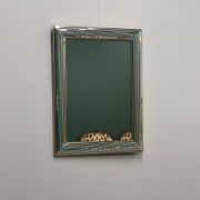DeKnudt 1980s “Disco” mirror with layered bevelled frame & gilt trim