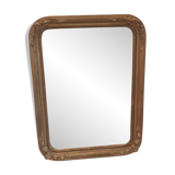 Old rectangular gold flower mirror 82 x 62 cm