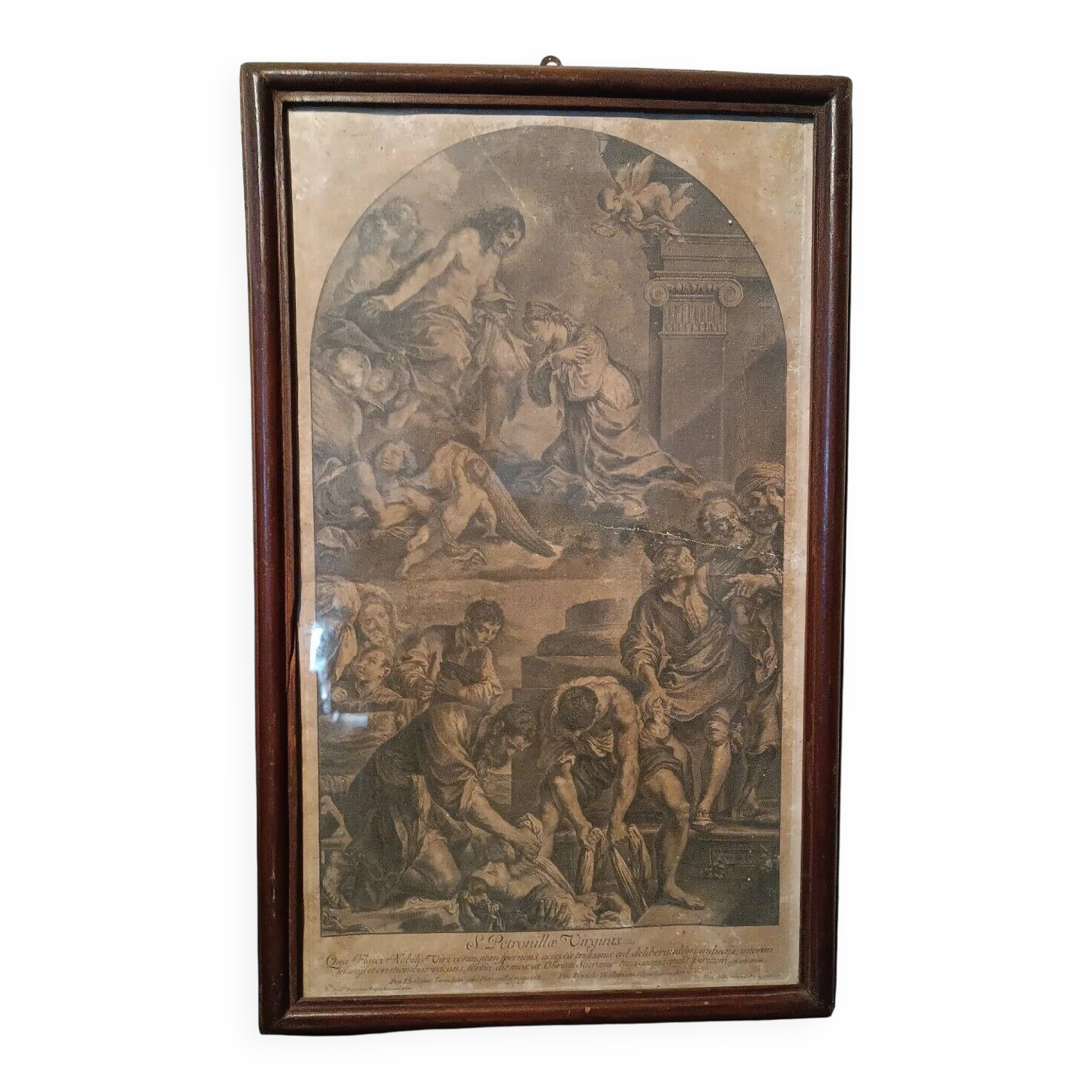 Jacob Frey, Saint Petronilla, engraving, 1731