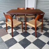 4 Niels Otto Møller chairs model 71