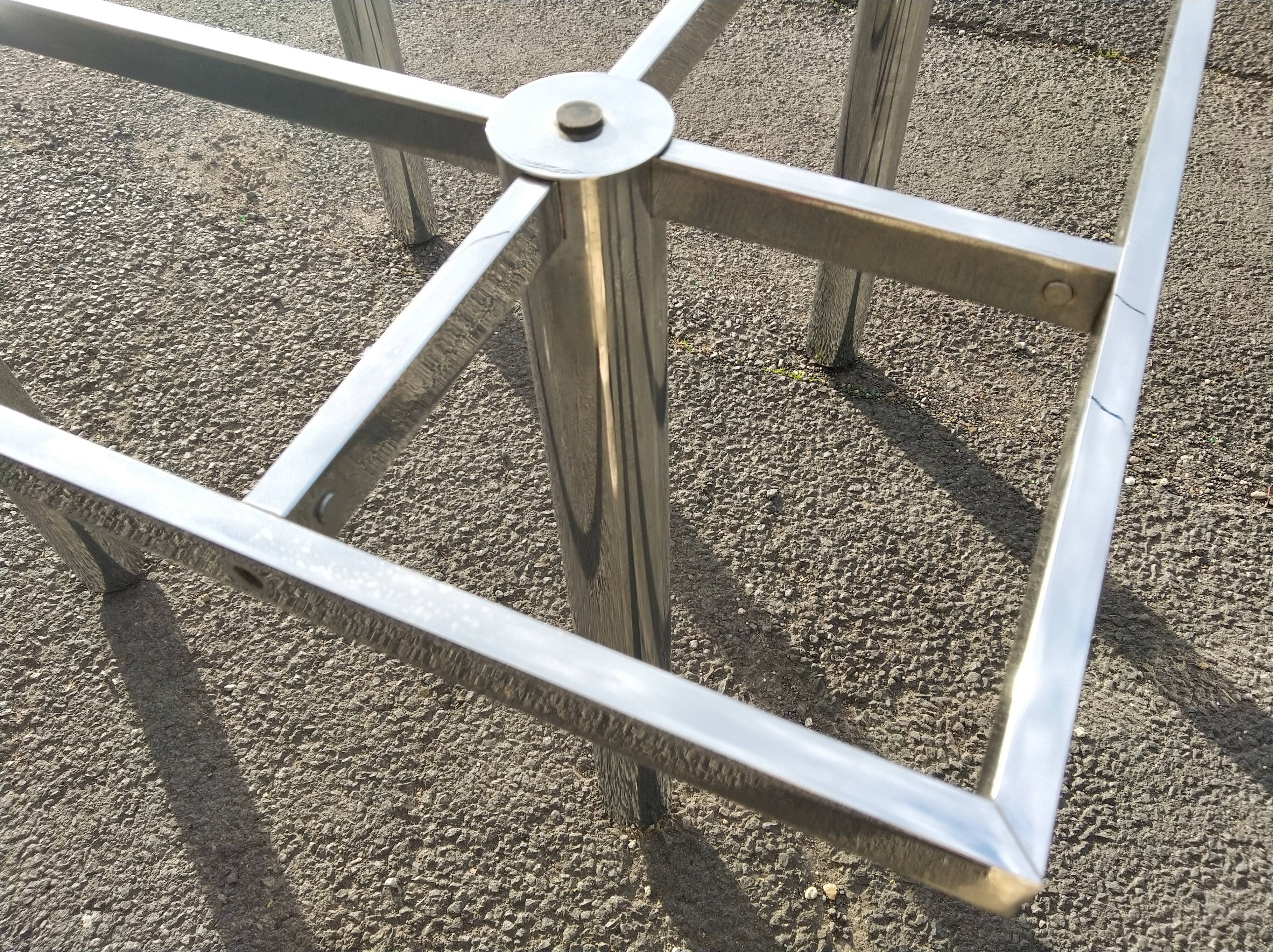 Chrome steel table