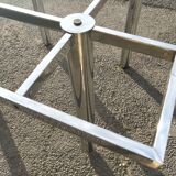 Chrome and steel table