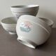 4 bols anciens en porcelaine italienne Cipa