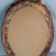 Oval mirror with antique Louis XVI style frame, original gilded stucco wood, 58x40 cm