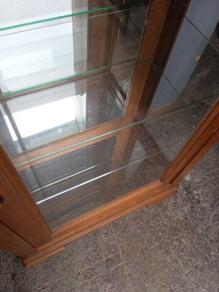 Louis Philippe cherry display case 140 cm