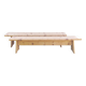 Paire de bancs de ferme bois massif 2 M