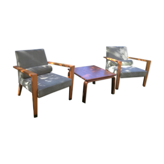 Pair of armchairs line roset French Line Didier Gomez