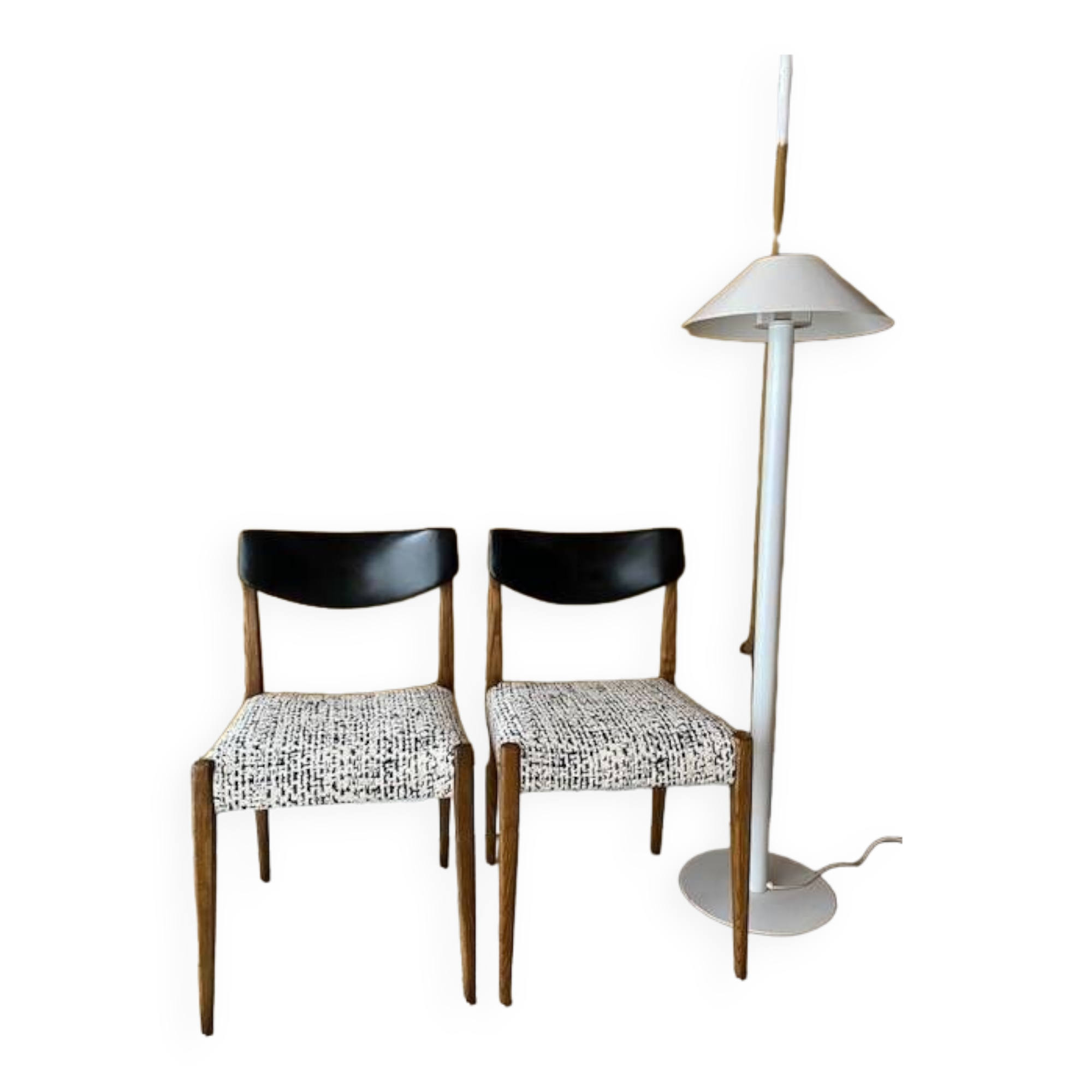 Pair of vintage Scandinavian chairs 60