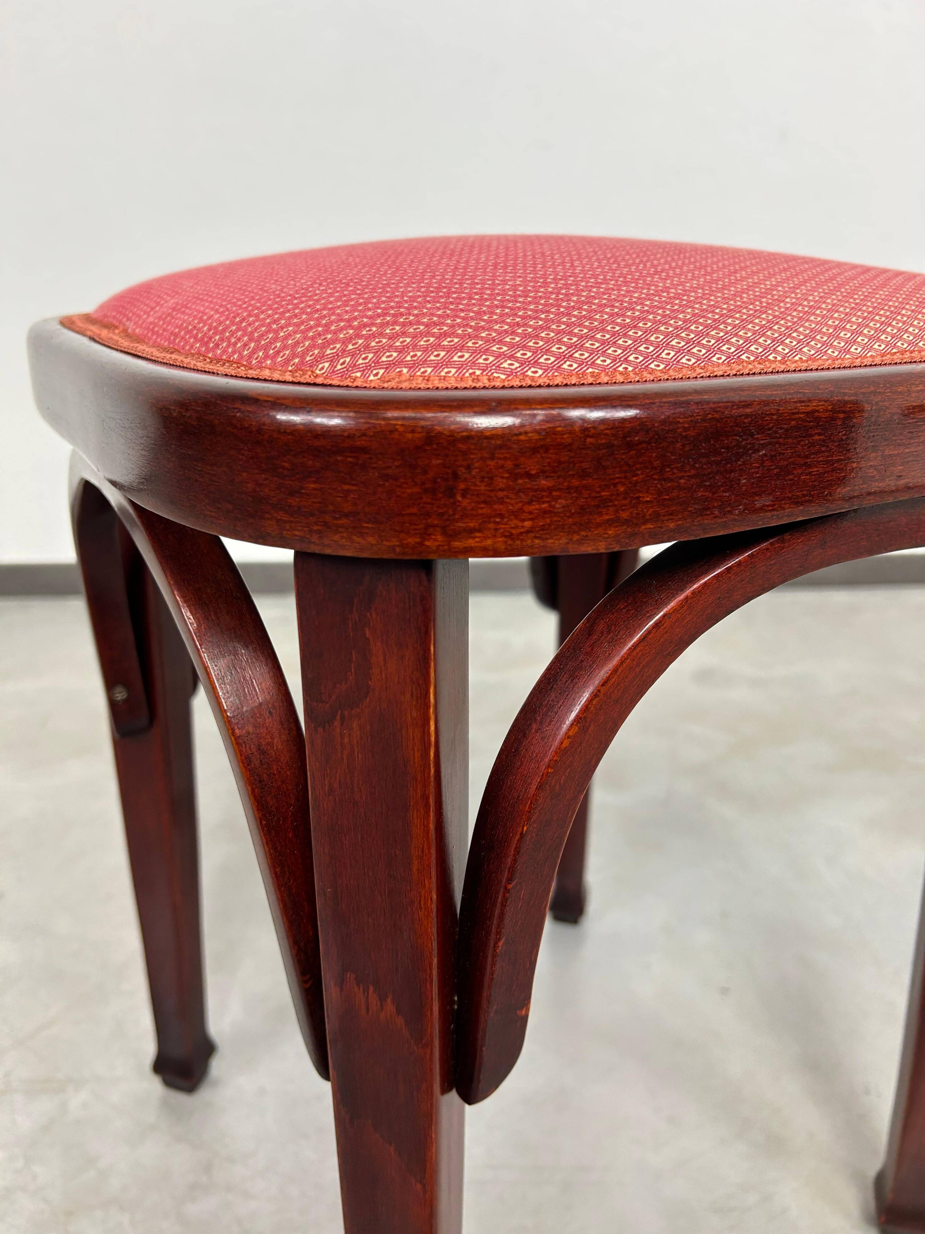 Jugendstil stool no. 715 by Otto Wagner for J.J. Kohn