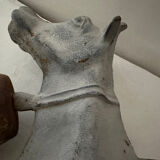 Object decoration bull's head cast iron bell