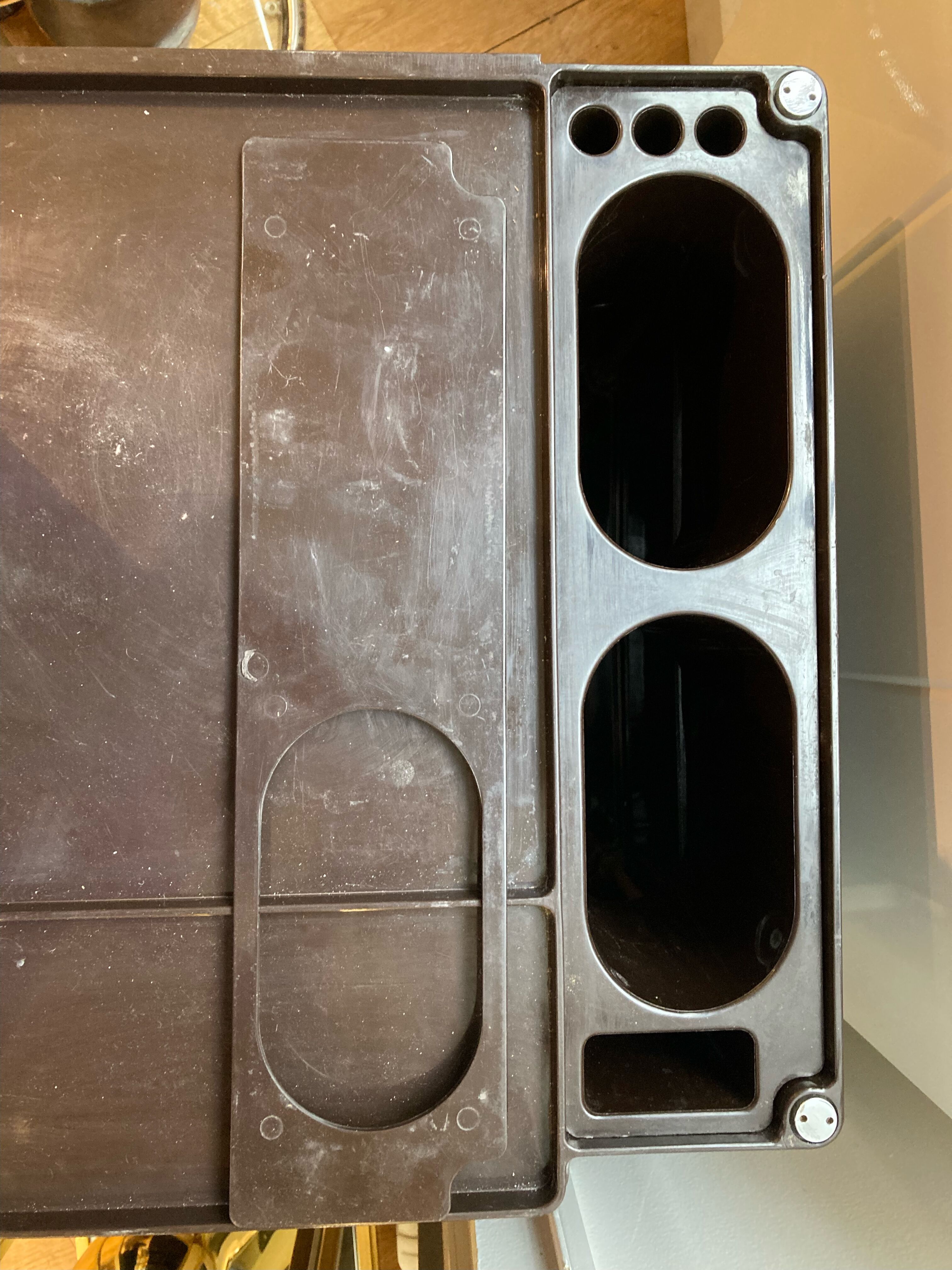 Brown Boby Cart by Joe Colombo