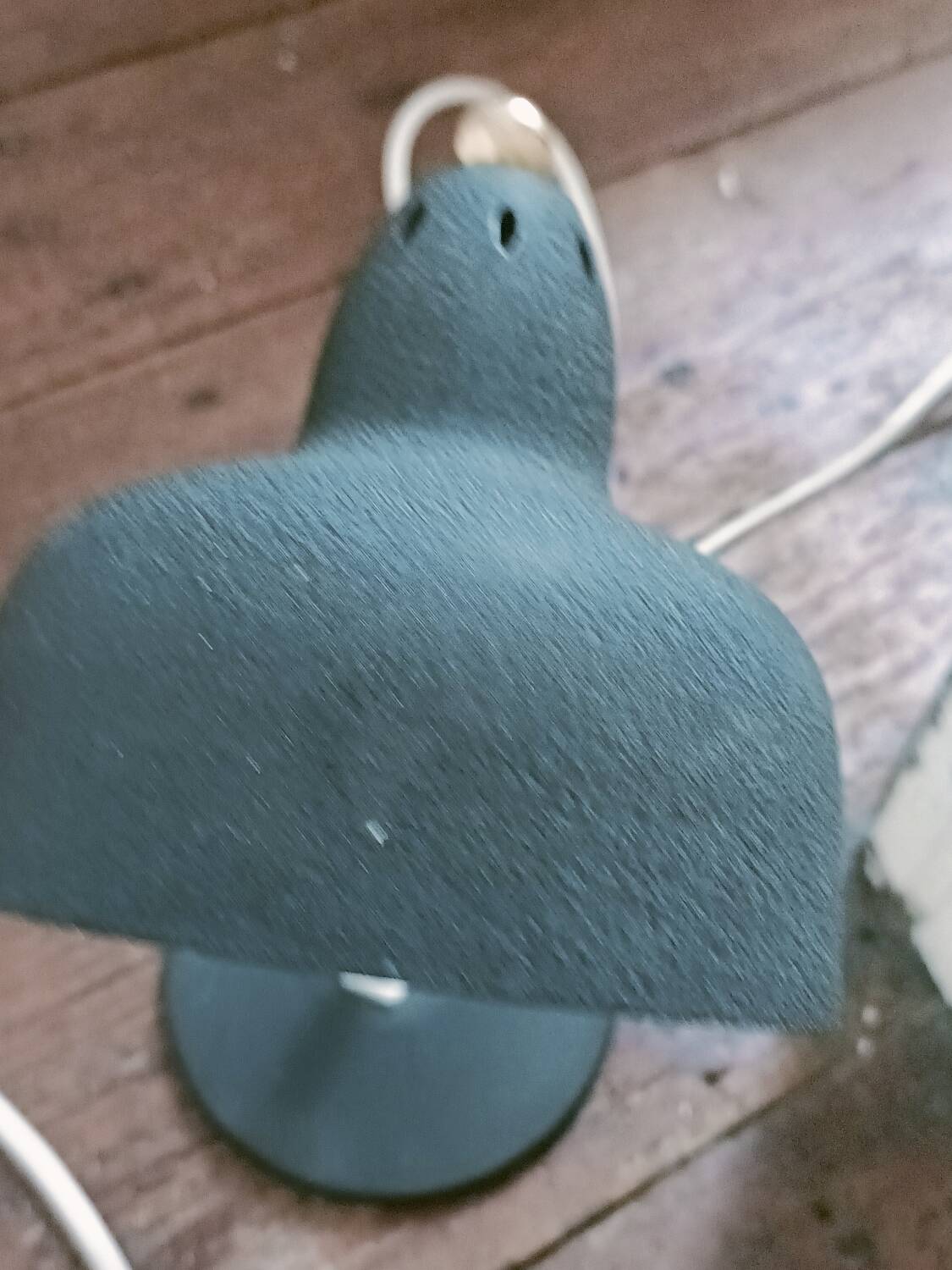 Articulated lamp in black metal, 1950-60
