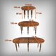 Extendable Walnut Table, Louis-Philippe Style – Late 19th Century