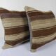 Set of 2 vintage kilim cushion covers 46x46 cm