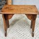 Table d'appoint ancienne banc en merisier 19ème siècle