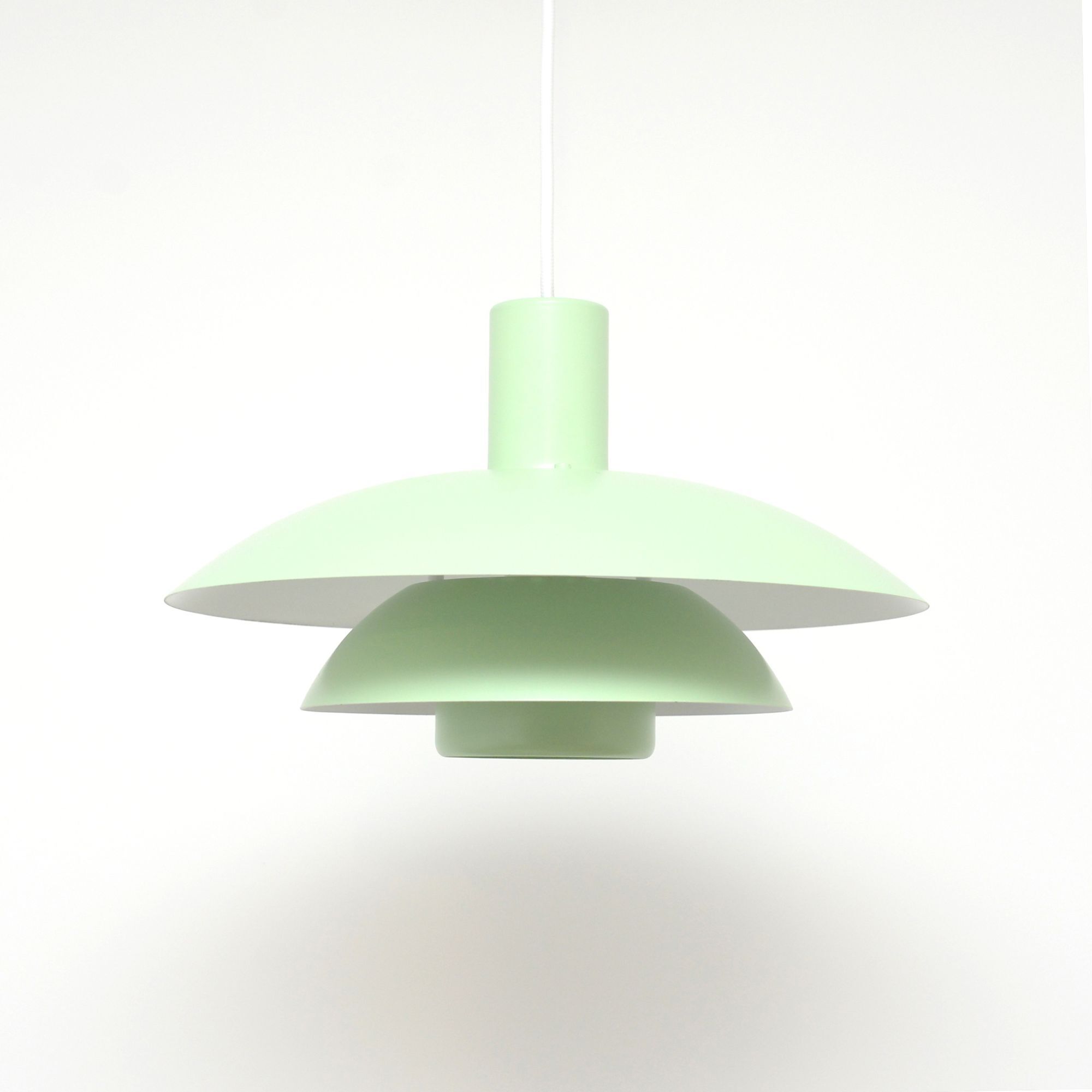 Pistachio Scandinavian lamp, 1970s