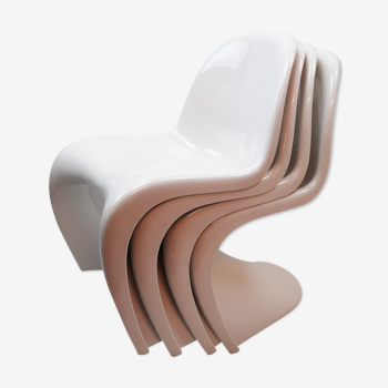 Set of 4 chairs S by Verner Panton, Vitra edition, 1973