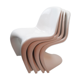 Set of 4 chairs S by Verner Panton, Vitra edition, 1973