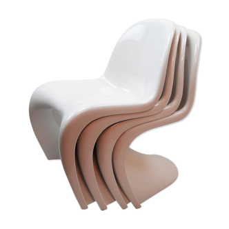 Set of 4 chairs S by Verner Panton, Vitra edition, 1973