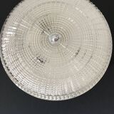 Round vintage ceiling light with metal support