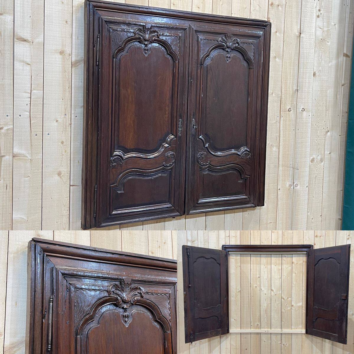 18th-century oak buffet facade