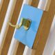 Large Wall Mounted Slatted Coat Rack 1960s