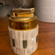 Ashtrays and lighters in onyx marble mother-of-pearl.