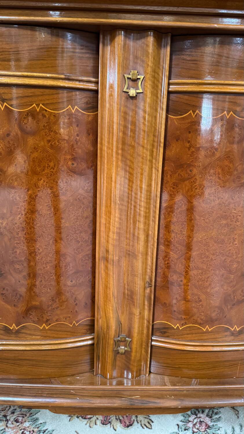 Mahogany and burl enfilade 1950/60