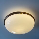 Vintage ceiling lamp in opaline and glass paste