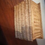 Small wicker suitcase basket 1900