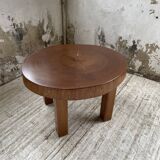 Circular brutalist table from the 1950s