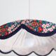 Cosette floral pendant light with "thousand flowers" print