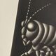 Mario avati (1921-2009), cricket, black manner, 1970