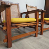 Colonial-style armchairs