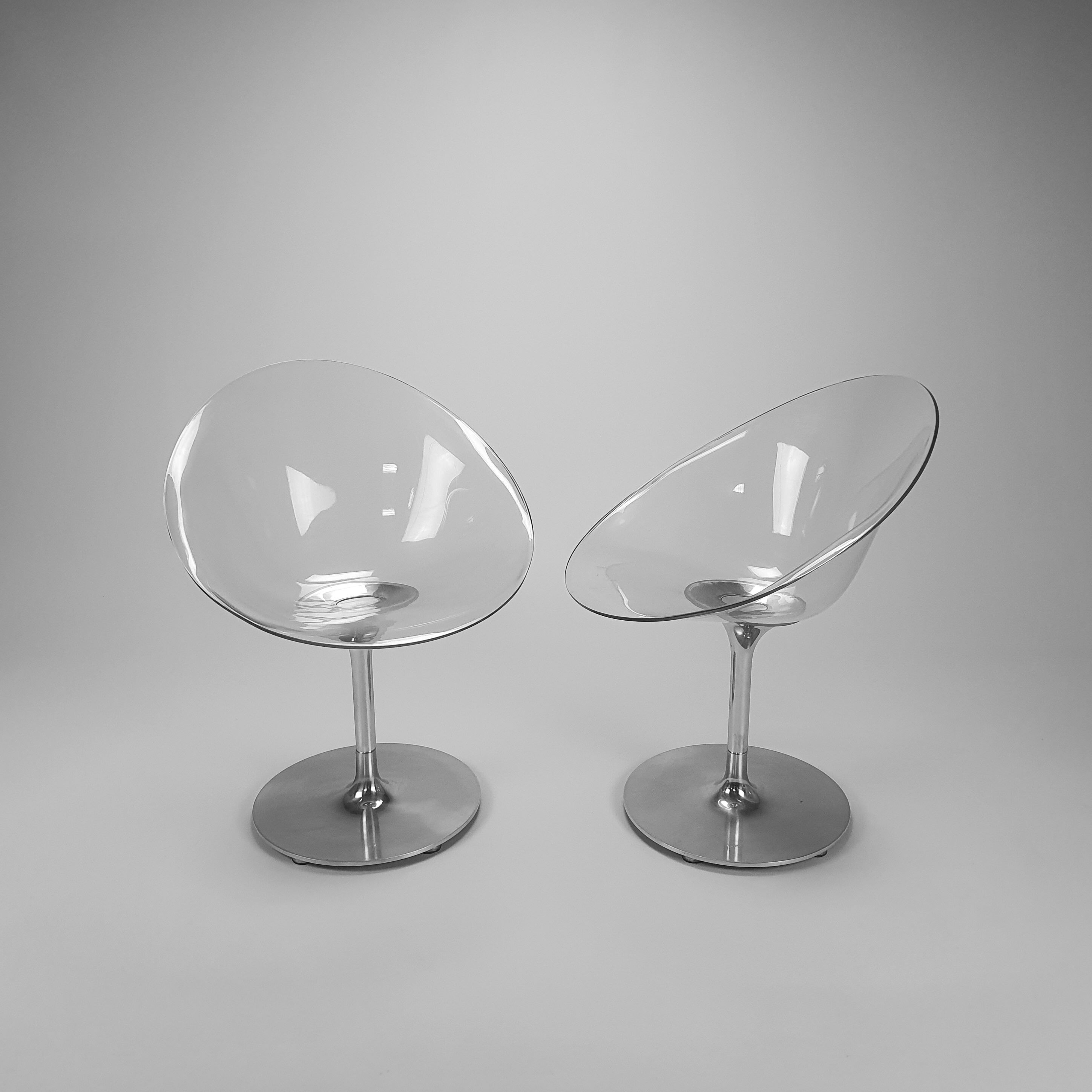 Set of 2 Philippe Starck Ero S chairs by Kartell, 2000