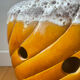 Mid-century perforated ceramic lamp