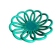 Bowl / Fruit bowl - Accolay ceramic - emerald green - vintage 1960s