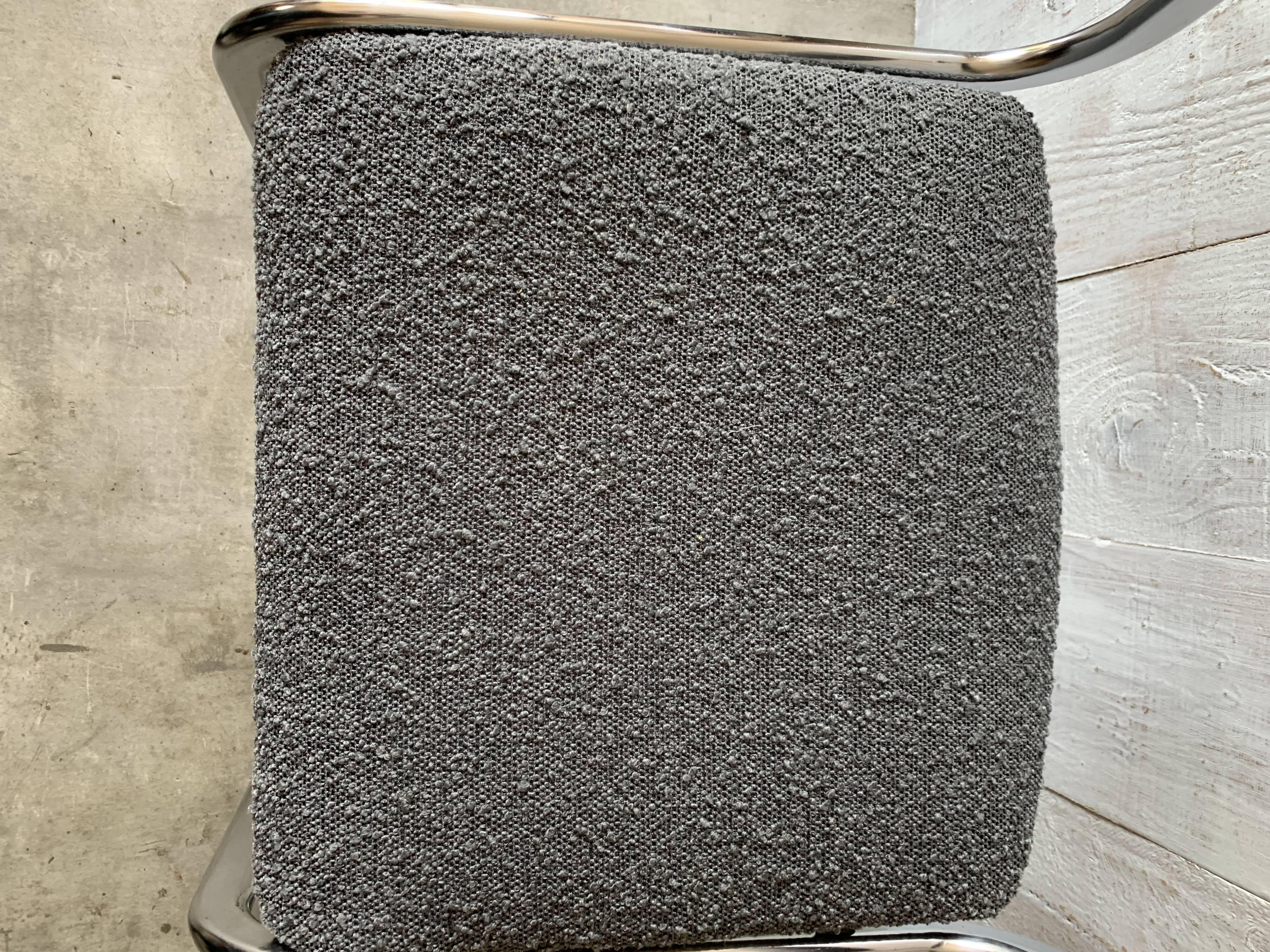 Series of 4 chrome chairs