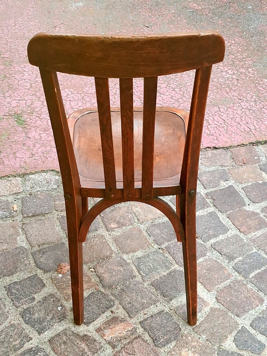 Bistro chair bar restaurant beech with slatted backrest