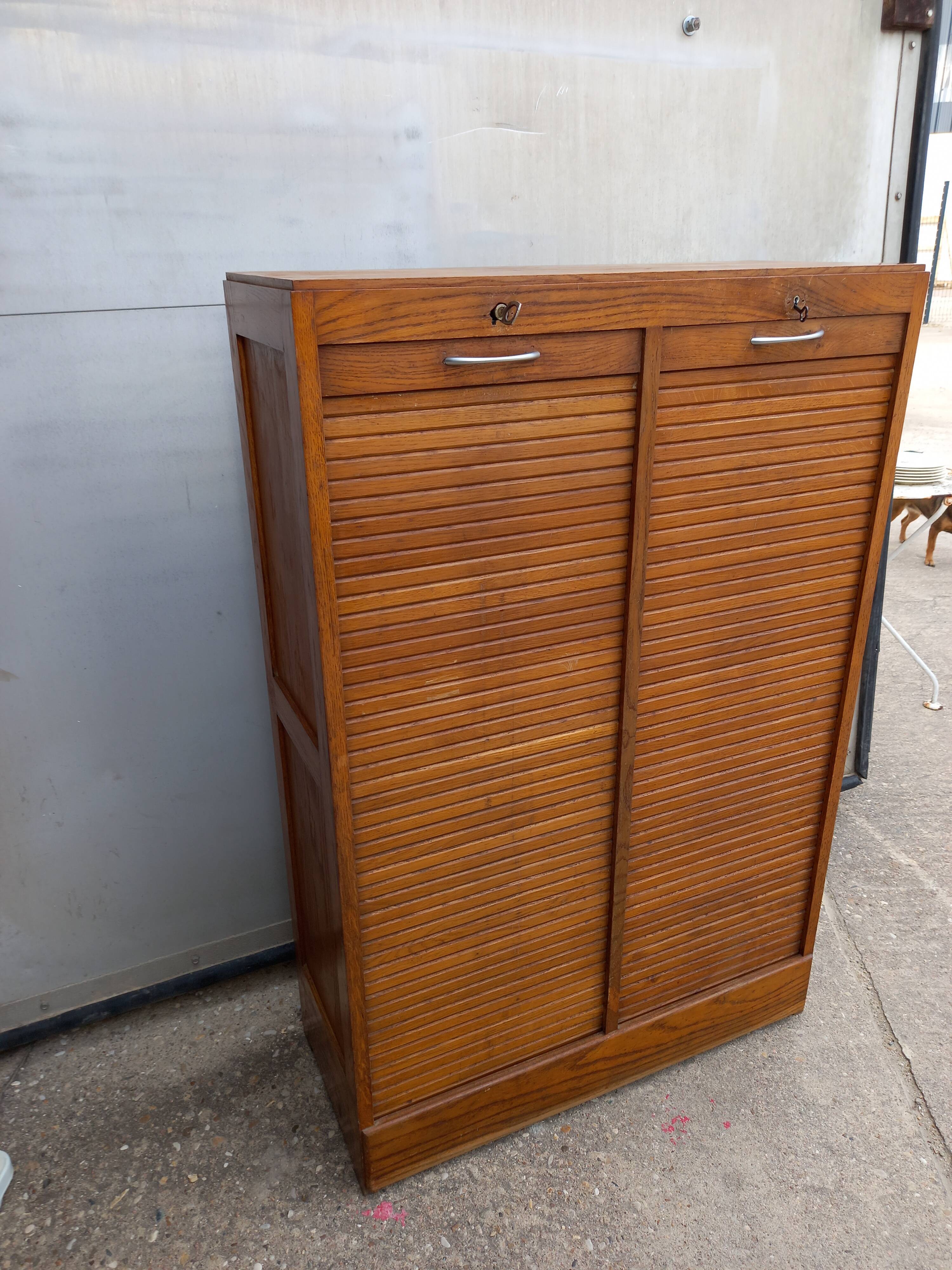 Cabinet binder double curtain 50s
