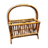 Rattan magazine holder