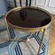 Small gold side table