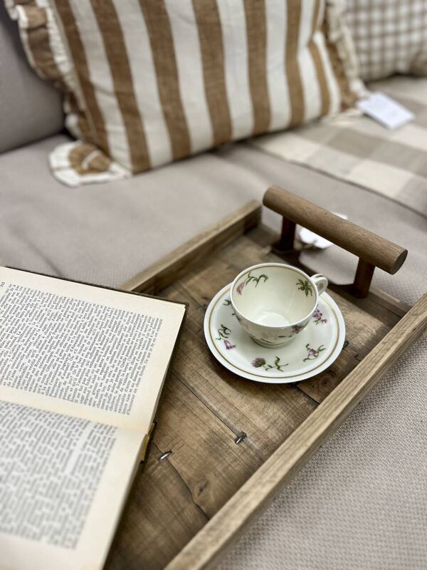 Lot de 12 tasses à café fleuries mauve en porcelaine de Limoges - Théodore Haviland