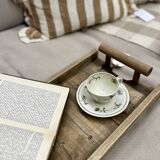 Set of 12 purple floral coffee cups in Limoges porcelain - Théodore Haviland