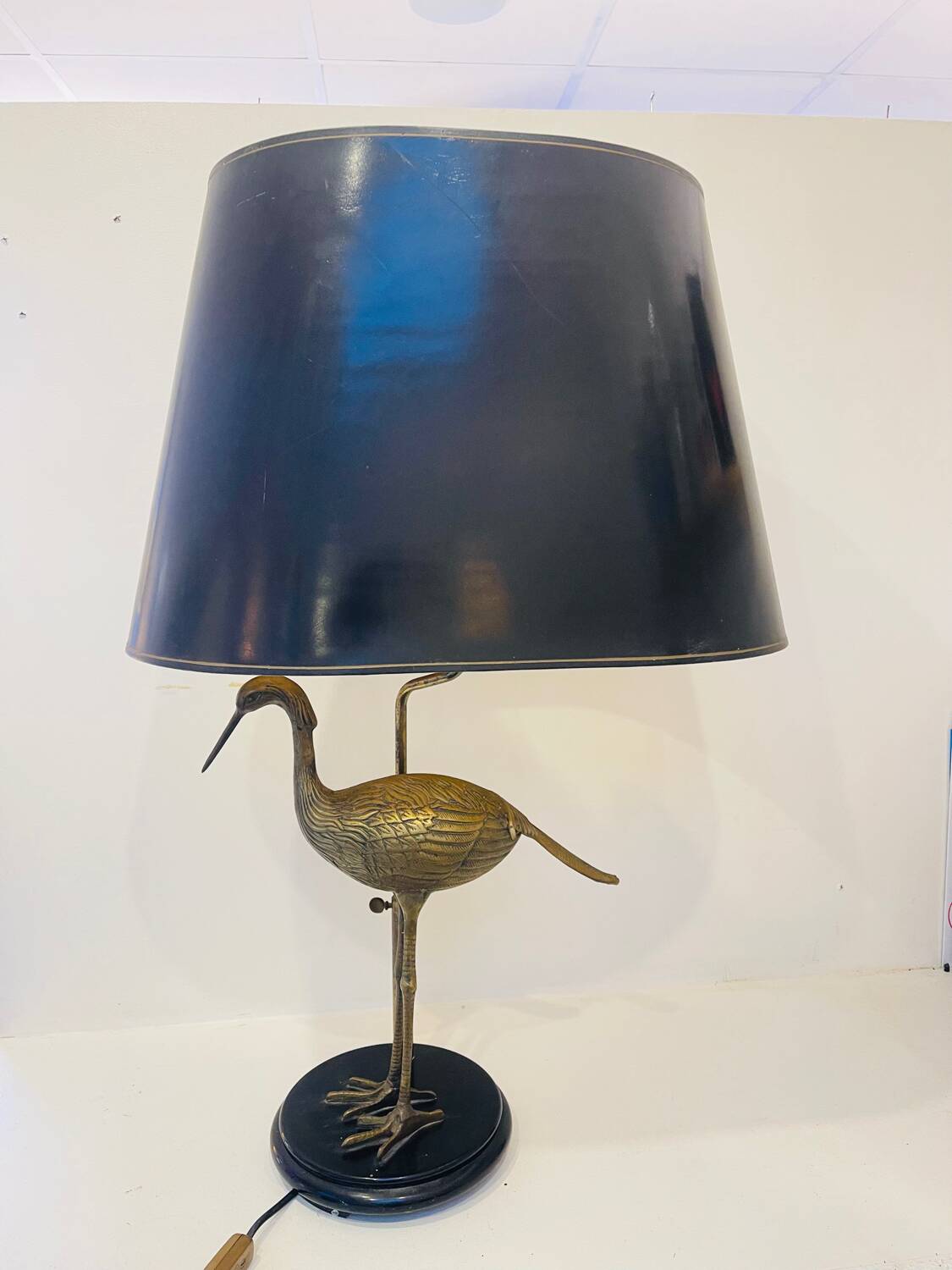 Heron lamp in brass – Maison Le Dauphin, circa 1970