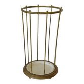 Porte-parapluie vintage en laiton et métal du milieu du siècle, années 1960